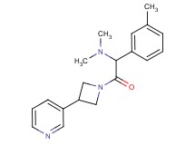 N,N-dimethyl-1-(3-methylphenyl)-2-oxo-2-[3-(3-pyridinyl)-1-azetidinyl]ethanamine