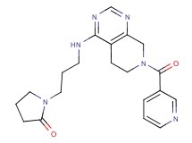 1-(3-{[7-(pyridin-3-ylcarbonyl)-5,6,7,8-tetrahydropyrido[3,4-d]pyrimidin-4-yl]amino}propyl)pyrrolidin-2-one
