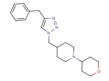 4-[(4-benzyl-1H-1,2,3-triazol-1-yl)methyl]-1-(tetrahydro-2H-pyran-4-yl)piperidine