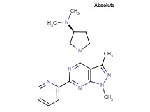 (3S)-1-[1,3-dimethyl-6-(2-pyridinyl)-1H-pyrazolo[3,4-d]pyrimidin-4-yl]-N,N-dimethyl-3-pyrrolidinamine