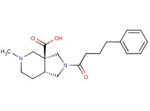 (3aS*,7aR*)-5-methyl-2-(4-phenylbutanoyl)octahydro-3aH-pyrrolo[3,4-c]pyridine-3a-carboxylic acid