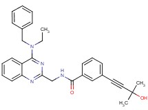 N-({4-[benzyl(ethyl)amino]-2-quinazolinyl}methyl)-3-(3-hydroxy-3-methyl-1-butyn-1-yl)benzamide