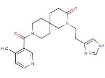 2-[2-(1H-imidazol-4-yl)ethyl]-9-[(4-methylpyridin-3-yl)carbonyl]-2,9-diazaspiro[5.5]undecan-3-one