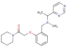 N-methyl-N-[2-(2-oxo-2-piperidin-1-ylethoxy)benzyl]-1-pyrimidin-4-ylethanamine