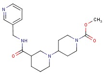 methyl 3-{[(pyridin-3-ylmethyl)amino]carbonyl}-1,4'-bipiperidine-1'-carboxylate