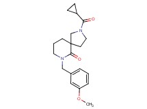 2-(cyclopropylcarbonyl)-7-(3-methoxybenzyl)-2,7-diazaspiro[4.5]decan-6-one