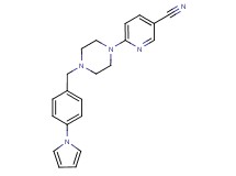 6-{4-[4-(1H-pyrrol-1-yl)benzyl]piperazin-1-yl}nicotinonitrile