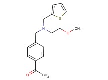 1-(4-{[(2-methoxyethyl)(2-thienylmethyl)amino]methyl}phenyl)ethanone