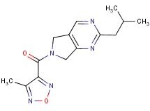 2-isobutyl-6-[(4-methyl-1,2,5-oxadiazol-3-yl)carbonyl]-6,7-dihydro-5H-pyrrolo[3,4-d]pyrimidine