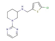 N-[(5-chloro-2-thienyl)methyl]-1-(2-pyrimidinyl)-3-piperidinamine