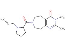 7-[(1-allylpyrrolidin-2-yl)carbonyl]-2,3-dimethyl-3,5,6,7,8,9-hexahydro-4H-pyrimido[4,5-d]azepin-4-one