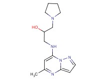 1-[(5-methylpyrazolo[1,5-a]pyrimidin-7-yl)amino]-3-(1-pyrrolidinyl)-2-propanol
