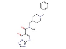N-[(1-benzyl-4-piperidinyl)methyl]-N-methyl-7-oxo-4,7-dihydro[1,2,4]triazolo[1,5-a]pyrimidine-6-carboxamide
