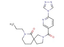 7-propyl-2-{[6-(4H-1,2,4-triazol-4-yl)pyridin-3-yl]carbonyl}-2,7-diazaspiro[4.5]decan-6-one