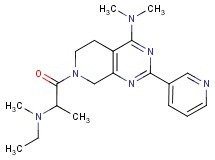 7-{2-[ethyl(methyl)amino]propanoyl}-N,N-dimethyl-2-pyridin-3-yl-5,6,7,8-tetrahydropyrido[3,4-d]pyrimidin-4-amine