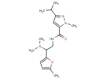 N-[2-(dimethylamino)-2-(5-methyl-2-furyl)ethyl]-3-isopropyl-1-methyl-1H-pyrazole-5-carboxamide