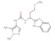 N-[1-(1H-benzimidazol-2-yl)-3-(methylthio)propyl]-N'-(1,5-dimethyl-1H-pyrazol-4-yl)urea
