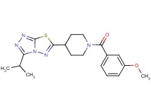 3-isopropyl-6-[1-(3-methoxybenzoyl)piperidin-4-yl][1,2,4]triazolo[3,4-b][1,3,4]thiadiazole