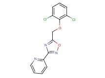2-{5-[(2,6-dichlorophenoxy)methyl]-1,2,4-oxadiazol-3-yl}pyridine