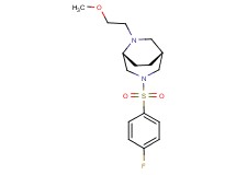 (1R*,5R*)-3-[(4-fluorophenyl)sulfonyl]-6-(2-methoxyethyl)-3,6-diazabicyclo[3.2.2]nonane