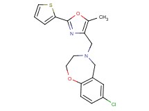 7-chloro-4-{[5-methyl-2-(2-thienyl)-1,3-oxazol-4-yl]methyl}-2,3,4,5-tetrahydro-1,4-benzoxazepine