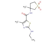 2-(ethylamino)-4-methyl-N-(3-methyl-1,1-dioxidotetrahydro-3-thienyl)-1,3-thiazole-5-carboxamide
