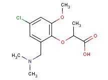 2-{4-chloro-2-[(dimethylamino)methyl]-6-methoxyphenoxy}propanoic acid
