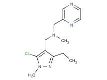 1-(5-chloro-3-ethyl-1-methyl-1H-pyrazol-4-yl)-N-methyl-N-(pyrazin-2-ylmethyl)methanamine