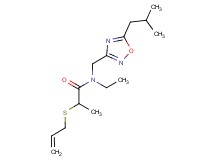 2-(allylthio)-N-ethyl-N-[(5-isobutyl-1,2,4-oxadiazol-3-yl)methyl]propanamide