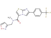 N-(3-isoxazolylmethyl)-N-methyl-6-[4-(trifluoromethyl)phenyl]imidazo[2,1-b][1,3]thiazole-3-carboxamide