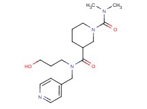 N~3~-(3-hydroxypropyl)-N~1~,N~1~-dimethyl-N~3~-(4-pyridinylmethyl)-1,3-piperidinedicarboxamide