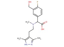 [[2-(3,5-dimethyl-1H-pyrazol-4-yl)ethyl](methyl)amino][4-fluoro-3-(hydroxymethyl)phenyl]acetic acid