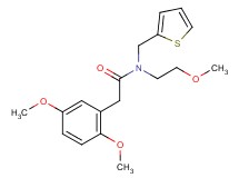 2-(2,5-dimethoxyphenyl)-N-(2-methoxyethyl)-N-(2-thienylmethyl)acetamide