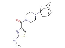 4-{[4-(1-adamantyl)-1-piperazinyl]carbonyl}-N-methyl-1,3-thiazol-2-amine