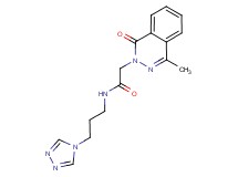 2-(4-methyl-1-oxo-2(1H)-phthalazinyl)-N-[3-(4H-1,2,4-triazol-4-yl)propyl]acetamide