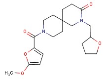 9-(5-methoxy-2-furoyl)-2-(tetrahydrofuran-2-ylmethyl)-2,9-diazaspiro[5.5]undecan-3-one