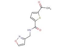 5-acetyl-N-(3-isoxazolylmethyl)-2-thiophenecarboxamide