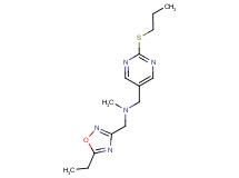 1-(5-ethyl-1,2,4-oxadiazol-3-yl)-N-methyl-N-{[2-(propylthio)pyrimidin-5-yl]methyl}methanamine