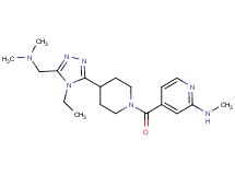 4-[(4-{5-[(dimethylamino)methyl]-4-ethyl-4H-1,2,4-triazol-3-yl}piperidin-1-yl)carbonyl]-N-methylpyridin-2-amine