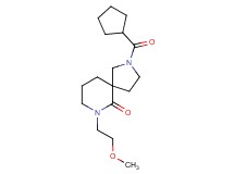 2-(cyclopentylcarbonyl)-7-(2-methoxyethyl)-2,7-diazaspiro[4.5]decan-6-one