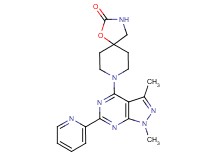 8-[1,3-dimethyl-6-(2-pyridinyl)-1H-pyrazolo[3,4-d]pyrimidin-4-yl]-1-oxa-3,8-diazaspiro[4.5]decan-2-one