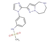 N-{3-[2-(5,6,7,8-tetrahydro-4H-pyrazolo[1,5-a][1,4]diazepin-2-yl)-1H-imidazol-1-yl]phenyl}methanesulfonamide