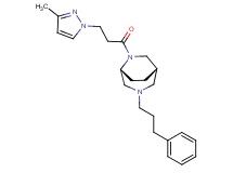 (1S*,5R*)-6-[3-(3-methyl-1H-pyrazol-1-yl)propanoyl]-3-(3-phenylpropyl)-3,6-diazabicyclo[3.2.2]nonane