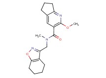 2-methoxy-N-methyl-N-(4,5,6,7-tetrahydro-1,2-benzisoxazol-3-ylmethyl)-6,7-dihydro-5H-cyclopenta[b]pyridine-3-carboxamide