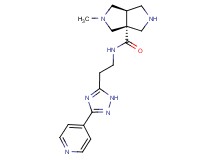 (3aR*,6aR*)-2-methyl-N-[2-(3-pyridin-4-yl-1H-1,2,4-triazol-5-yl)ethyl]hexahydropyrrolo[3,4-c]pyrrole-3a(1H)-carboxamide