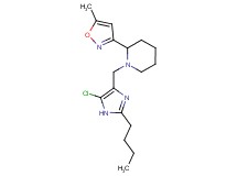 1-[(2-butyl-5-chloro-1H-imidazol-4-yl)methyl]-2-(5-methylisoxazol-3-yl)piperidine