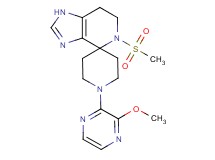 1'-(3-methoxypyrazin-2-yl)-5-(methylsulfonyl)-1,5,6,7-tetrahydrospiro[imidazo[4,5-c]pyridine-4,4'-piperidine]