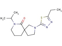 2-(5-ethyl-1,3,4-thiadiazol-2-yl)-7-isopropyl-2,7-diazaspiro[4.5]decan-6-one