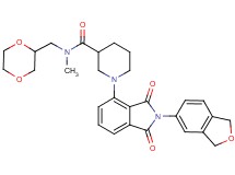 1-[2-(1,3-dihydro-2-benzofuran-5-yl)-1,3-dioxo-2,3-dihydro-1H-isoindol-4-yl]-N-(1,4-dioxan-2-ylmethyl)-N-methyl-3-piperidinecarboxamide