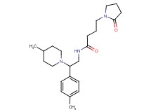 N-[2-(4-methylphenyl)-2-(4-methylpiperidin-1-yl)ethyl]-4-(2-oxopyrrolidin-1-yl)butanamide